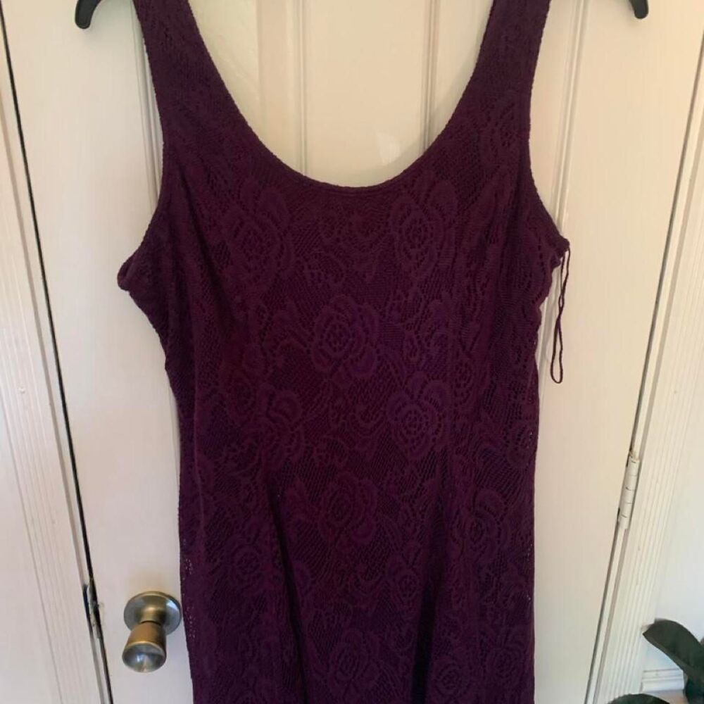 Aeropostale Women's Purple and Burgundy Dress